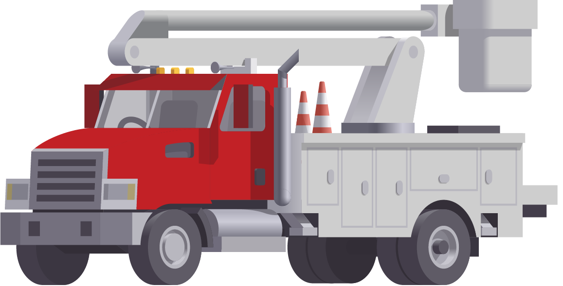 Bucket Truck Illustration