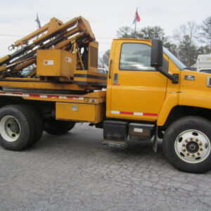 2007 Chevy 7500 Guardrail Post Pounder Truck
